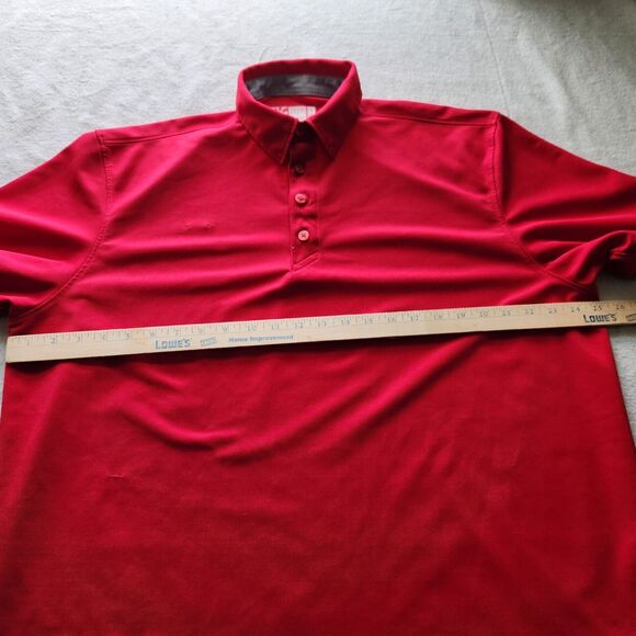 Chick-Fil-A Polo Shirt Mens XL Red Employee Uniform Work Oobe Authentic - Picture 8 of 14